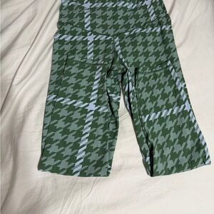 Aerie Offline Green Houndstooth Leggings